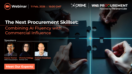 Speaker line-up over puzzle pieces